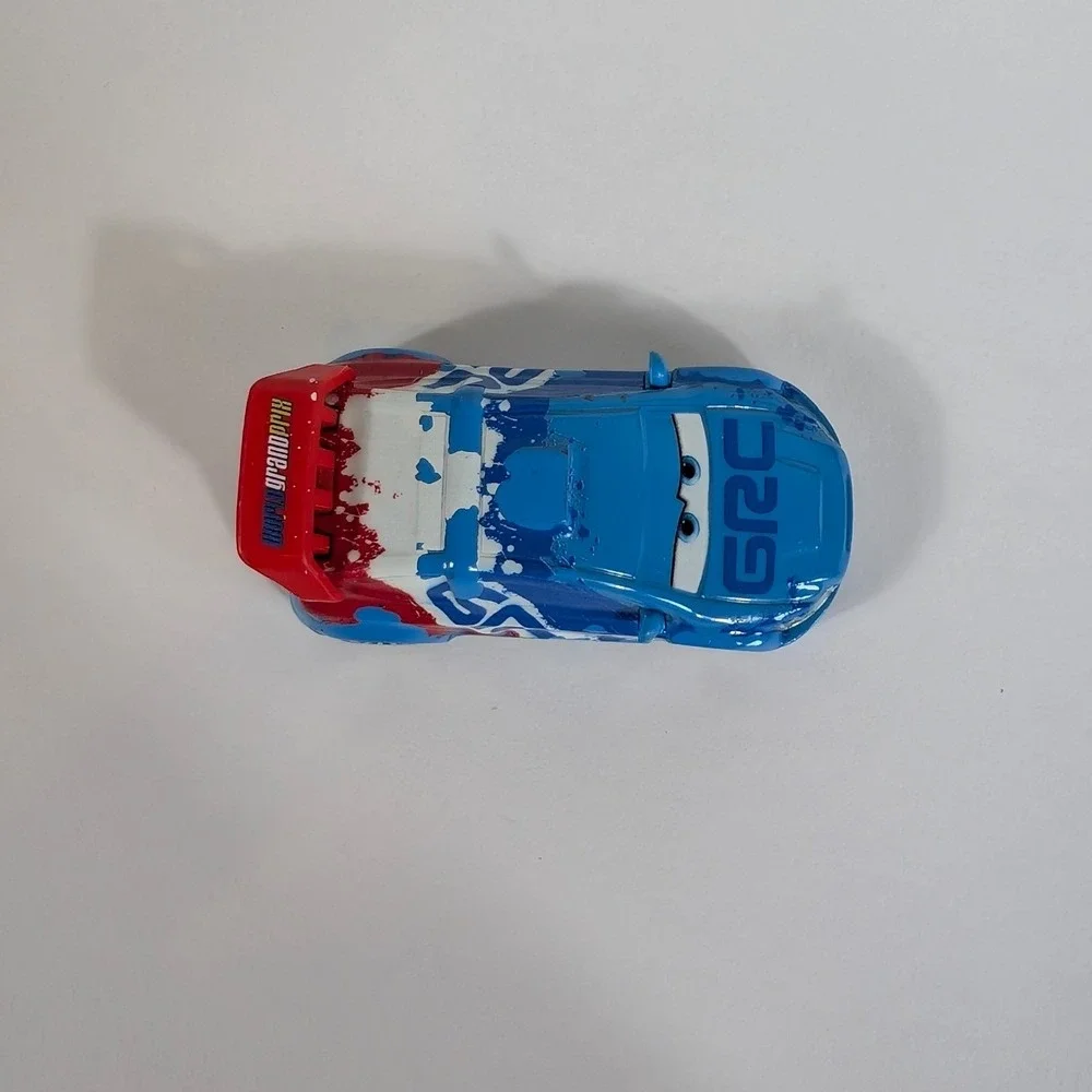 Disney Pixar Cars Raoul CaRoule GRC Global Rally Car Blue Mattel Diecast 1:55